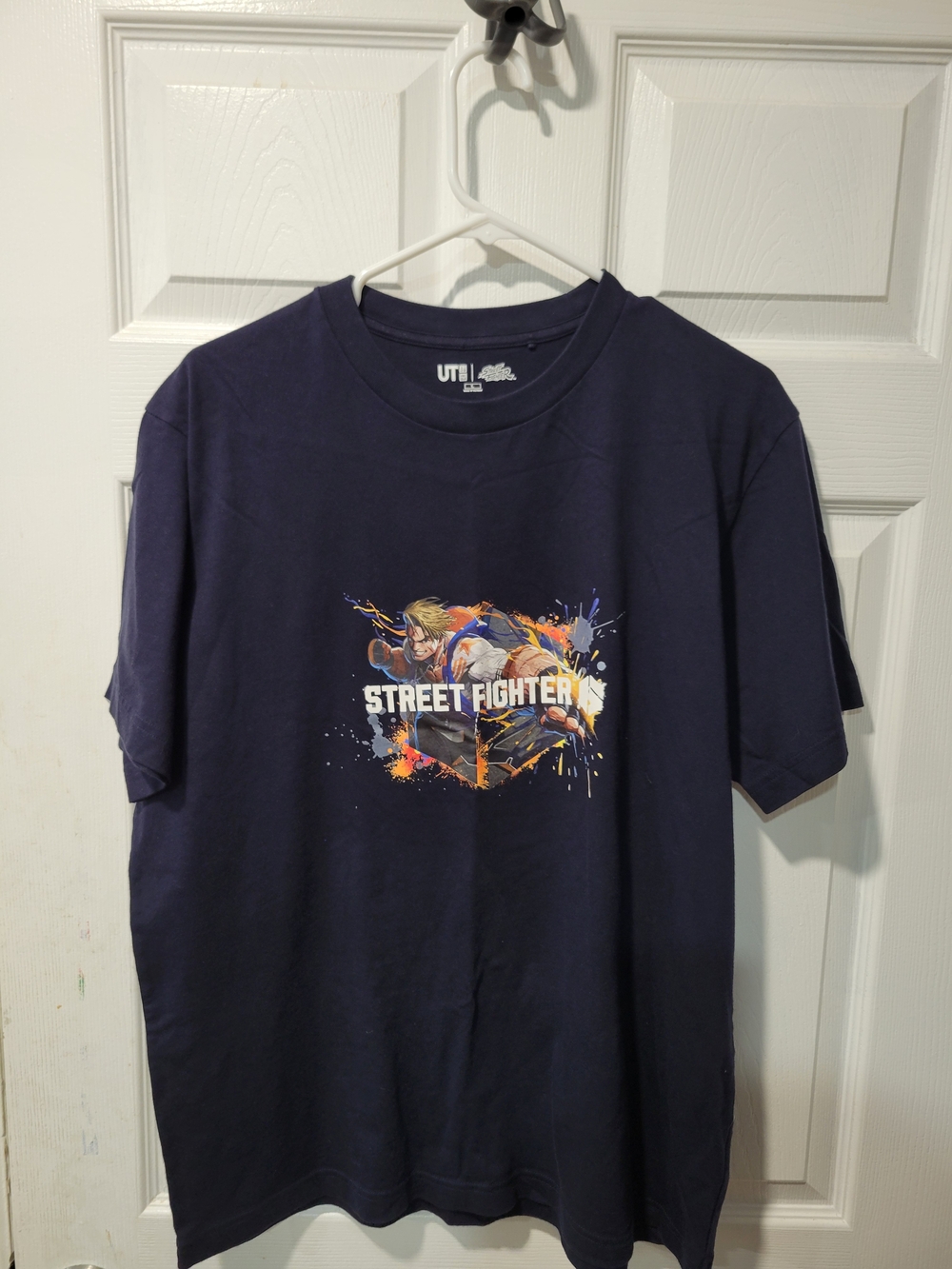 Uniqlo Navy Street Fighter Graphic Short Sleeve Tee